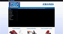 Desktop Screenshot of dncranes.com