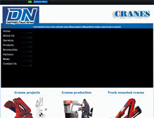 Tablet Screenshot of dncranes.com